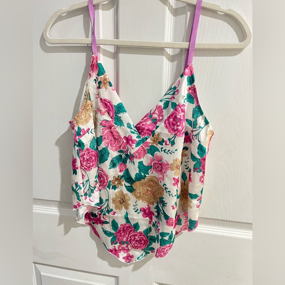 NWOT Free People floral top women’s size small